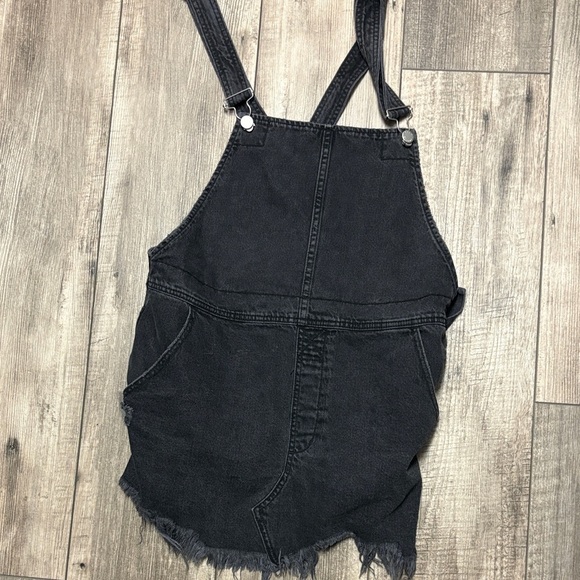 Free people Black Denim Overall Dress - Picture 2 of 4
